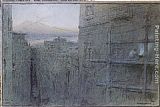 Albert Goodwin A Street in Naples painting